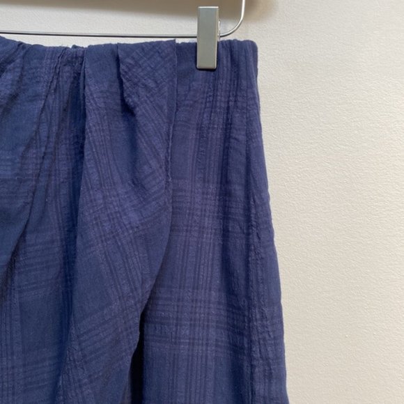 Aritzia Wilfred Navy Pursuit Faux Wrap Mini Skirt Size S - Picture 5 of 9